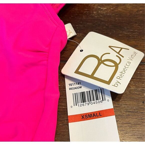 Rebecca Virtue Women's Kelly Ruffle One Piece Swimsuit, Plunge - Picture 5 of 6